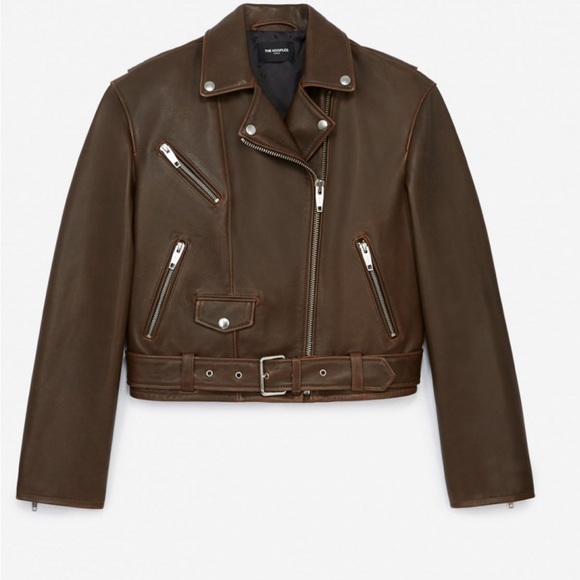 Kooples Black leather biker jacket - Picture 1 of 11